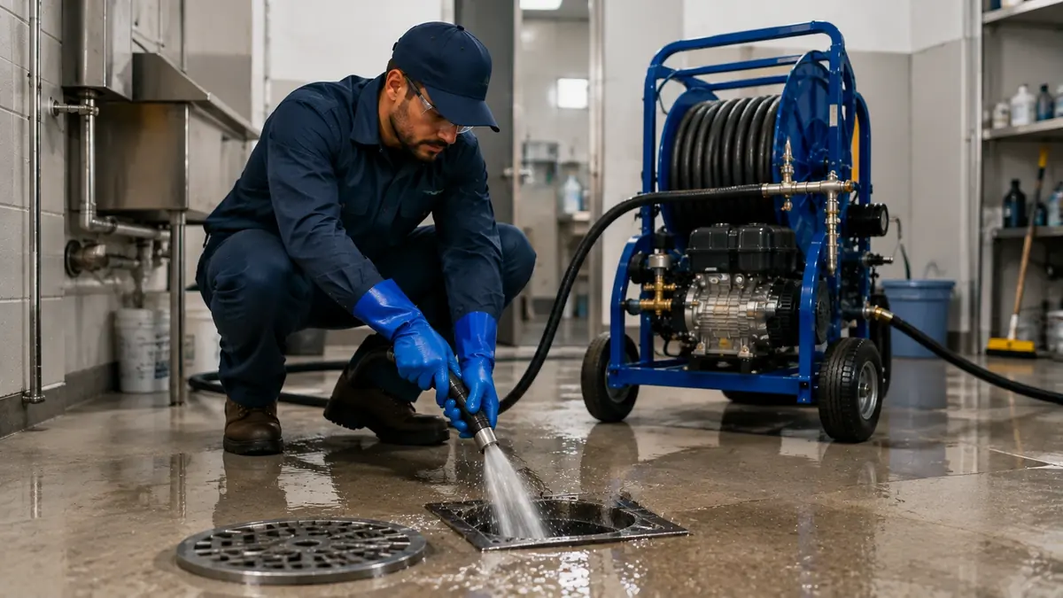 Floor Drain Hydro Jet Cleaning in Grand Terrace