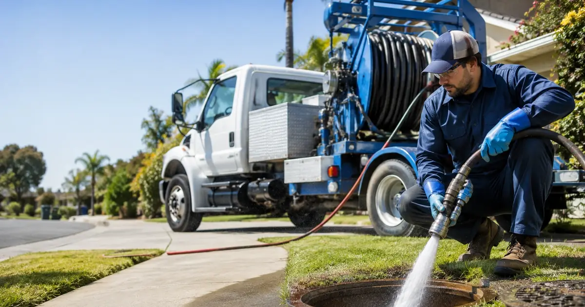 Hydro jet sewer cleaning Grand Terrace