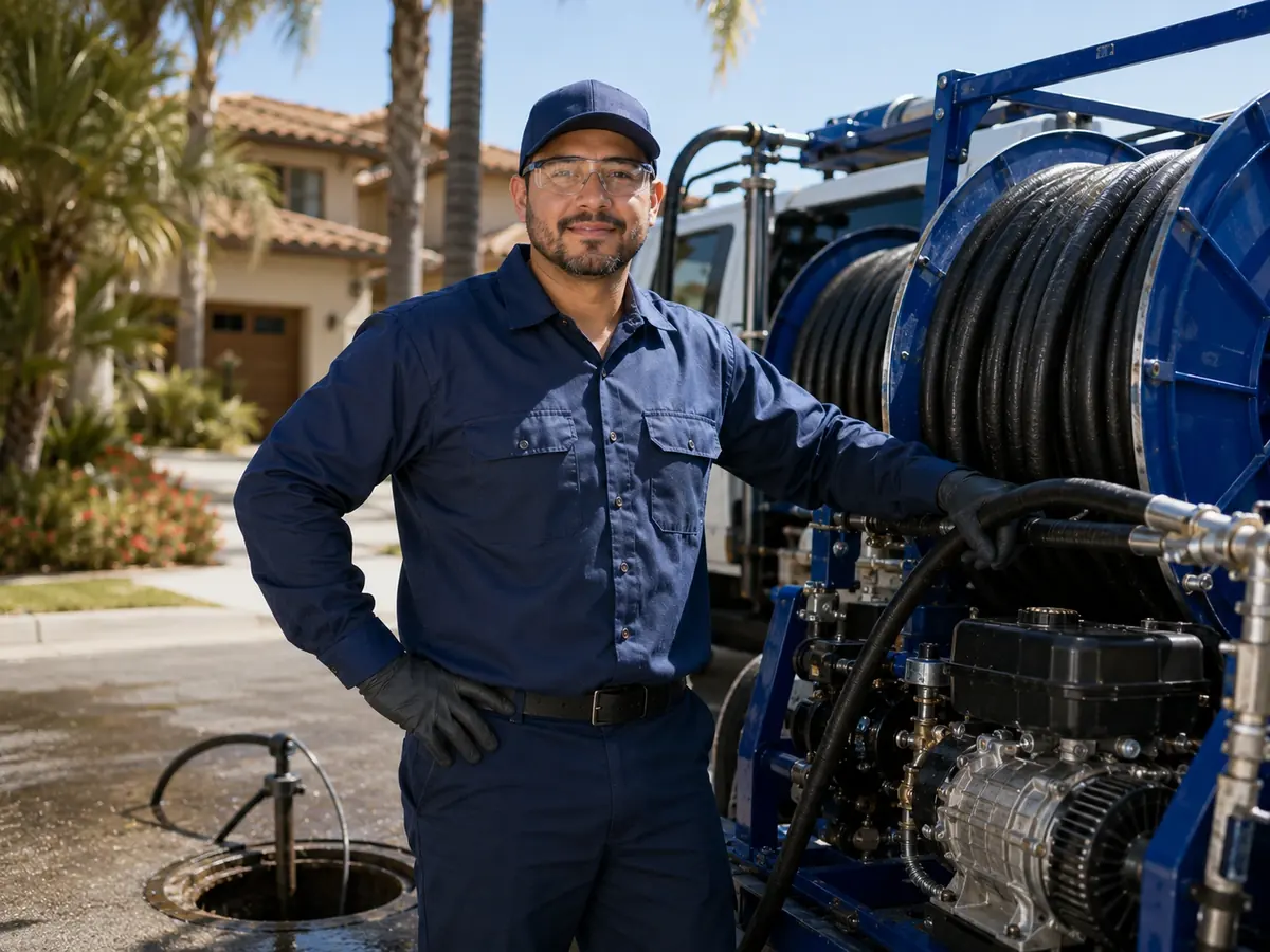 Hydro jet sewer cleaning in Grand Terrace
