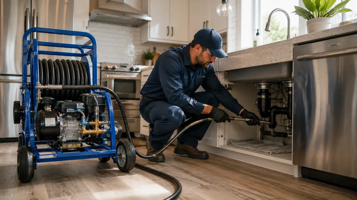 Kitchen Drain Hydro Jetting in Grand Terrace