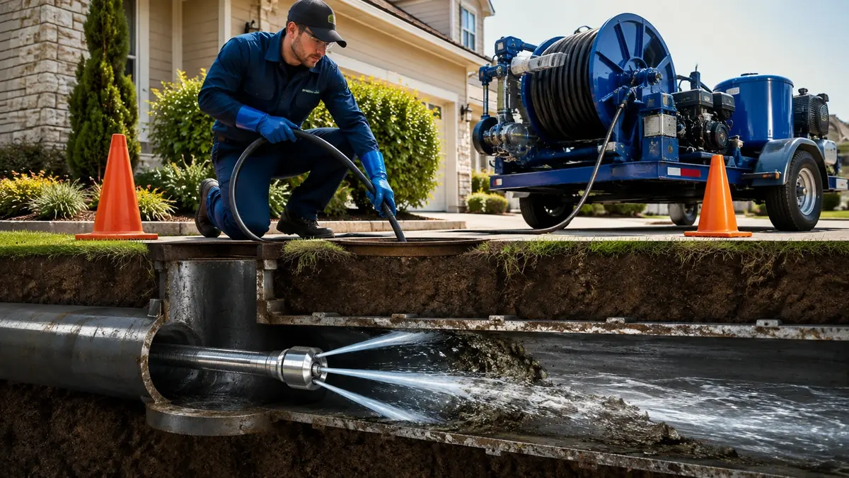 Main Sewer Line Hydro Jet Cleaning in Grand Terrace