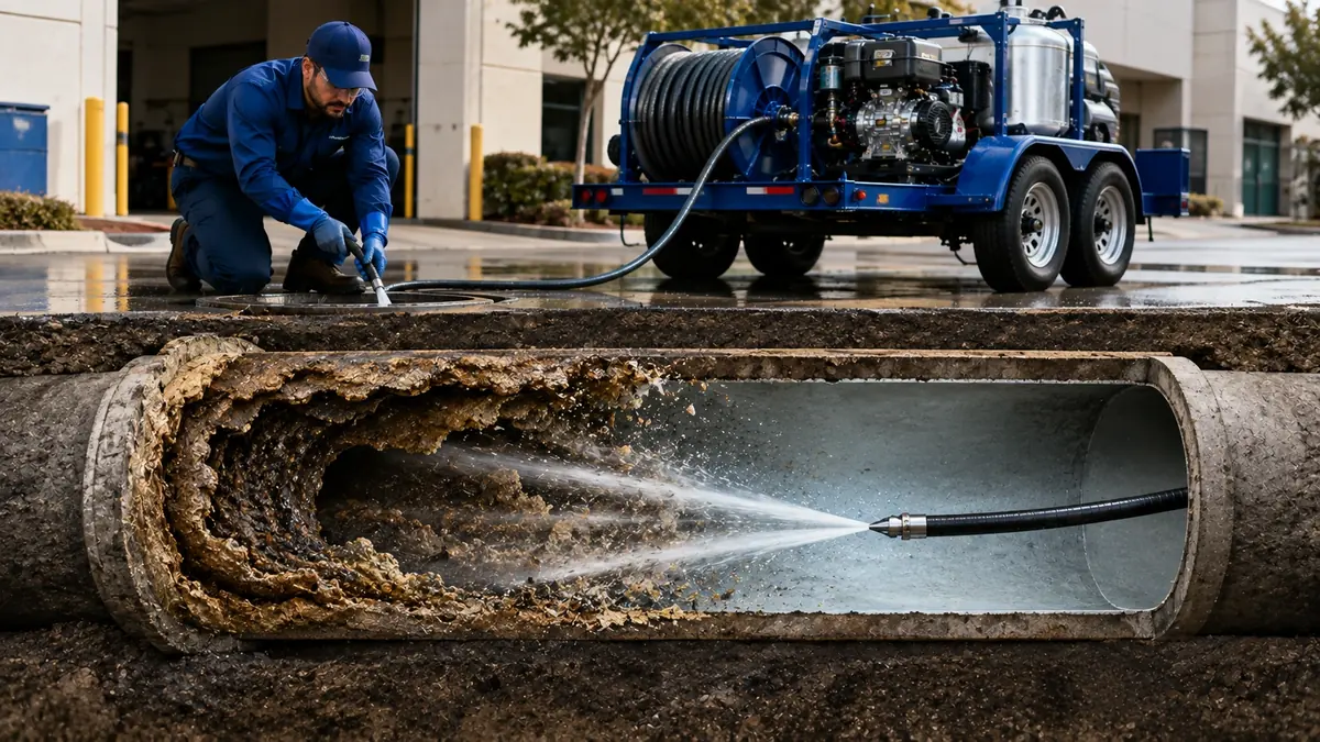 Sewer Pipe Descaling in Grand Terrace