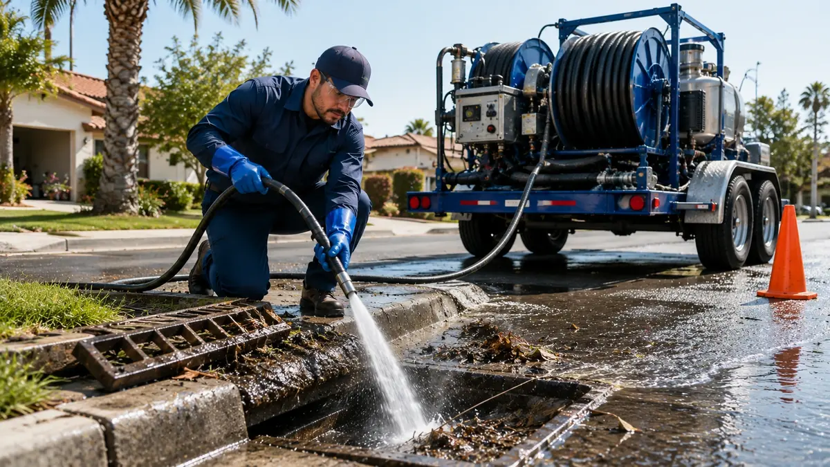 Storm Drain Hydro Jet Cleaning in Grand Terrace